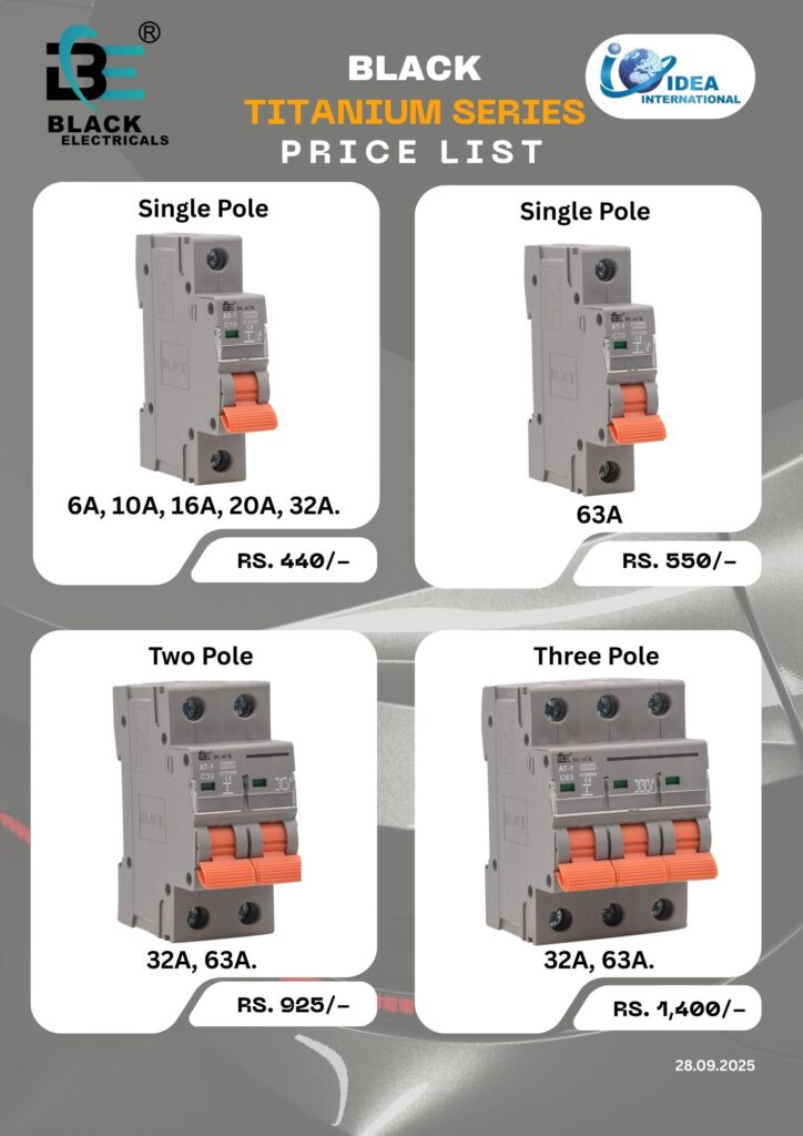 price list blace circuit breaekers