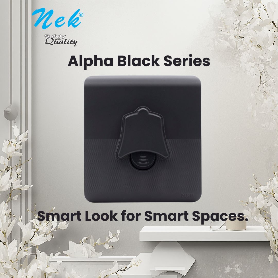 alpha black bell push