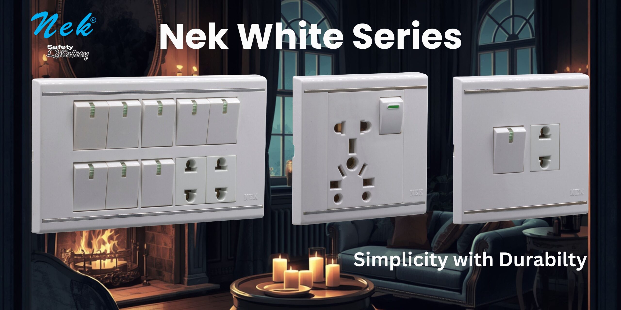 nek white series web banner