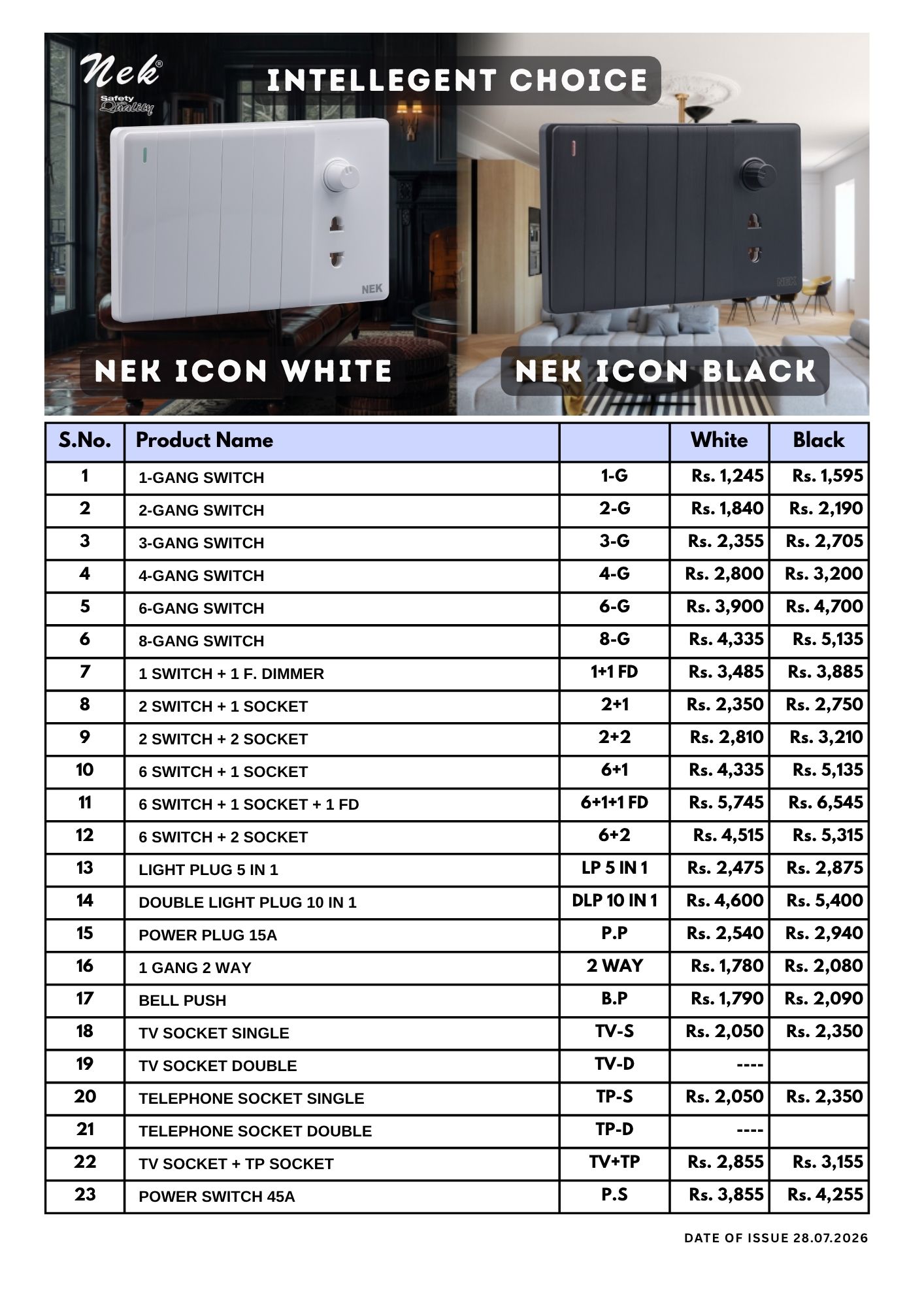 price list icon series